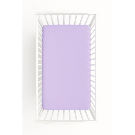 Kummiga voodilina 60x120 cm, lilla
