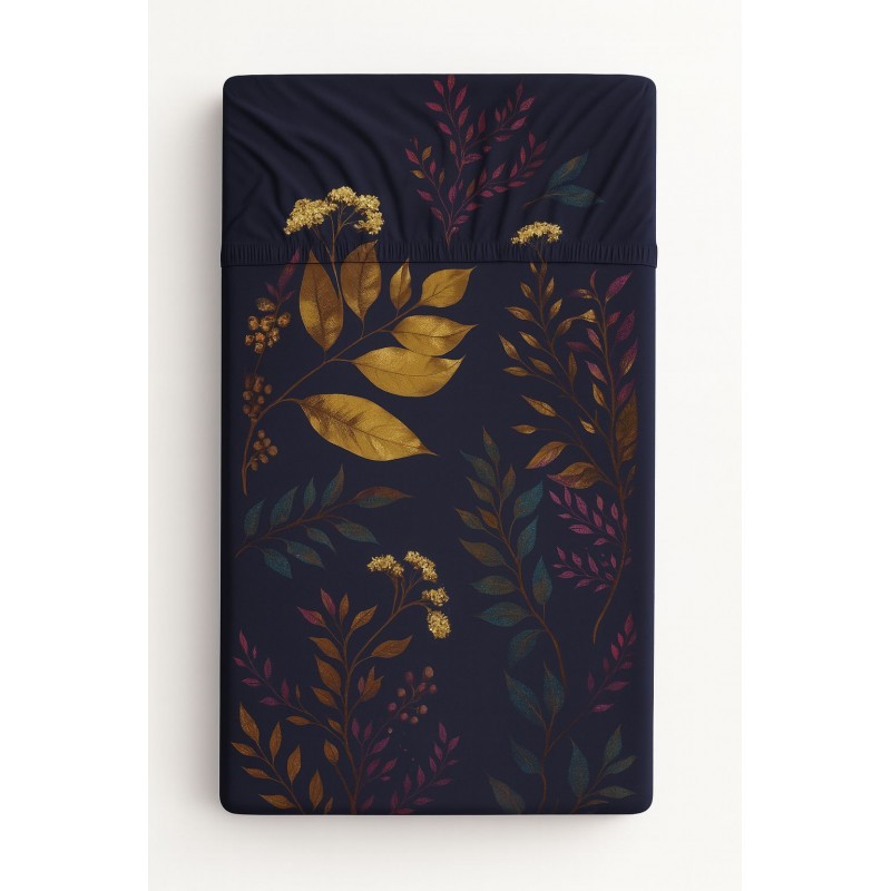 Kummiga voodilina 120x60 cm, floristic