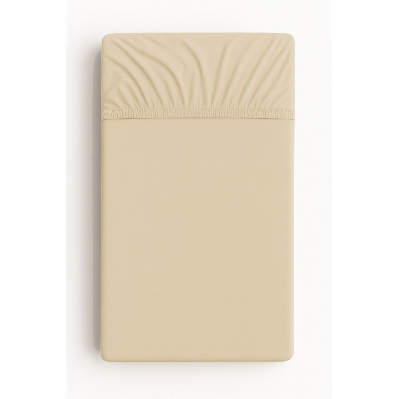 Kummiga voodilina 120x60 cm, beež