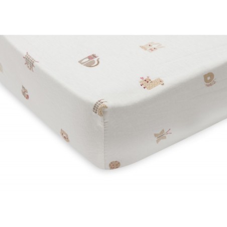 Kummiga voodilina Jersey 60x120cm Animal Friends