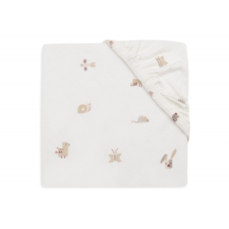 Kummiga voodilina Jersey 60x120cm Animal Friends