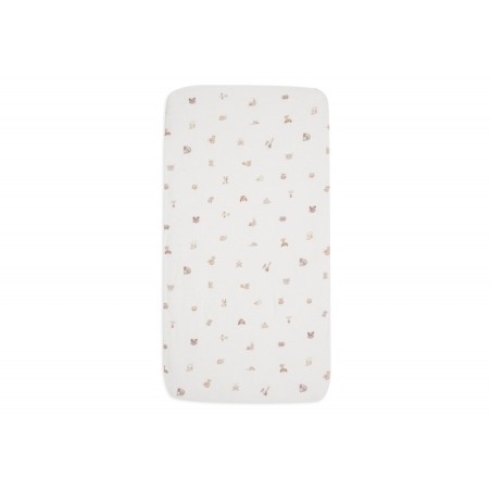 Kummiga voodilina Jersey 60x120cm Animal Friends