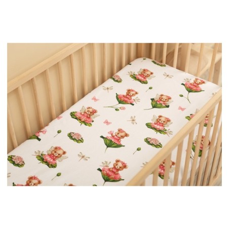 TRÜKITUD Voodilina LILLED TEDDY 60 X 120 CM