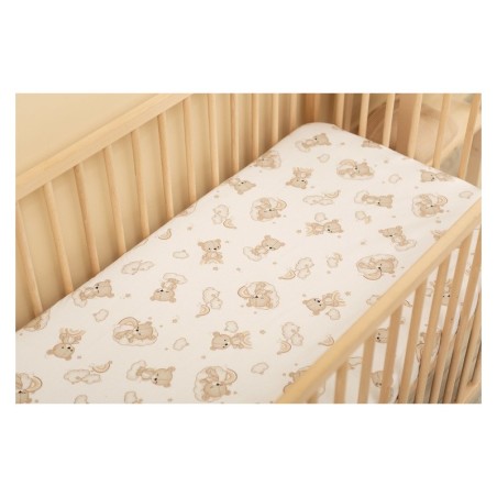 TRÜKITUD Voodilina RAINBOW TEDDY 60 X 120 CM