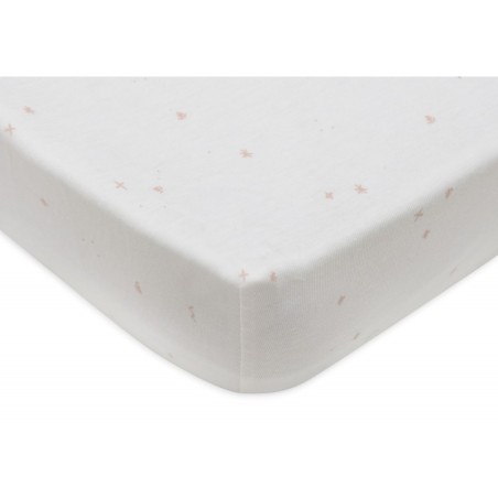 Kummiga voodilina Jersey 60x120cm Twinkling - Wild Rose