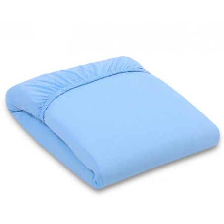 Kummiga voodilina jersey 120x60 cm, sinine