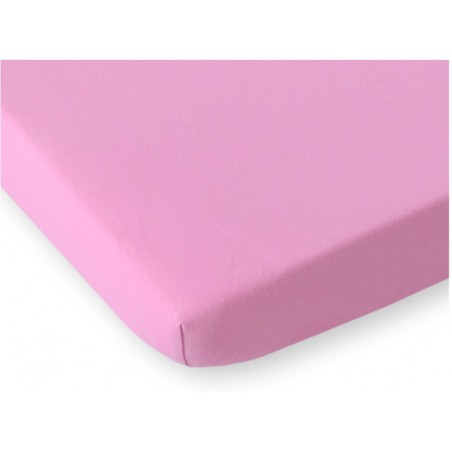 Kummiga voodilina jersey 120x60 cm, roosa