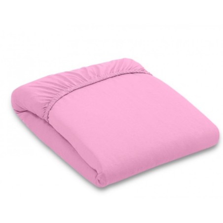 Kummiga voodilina jersey 120x60 cm, roosa