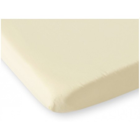 Kummiga voodilina 120x60 cm, kreem