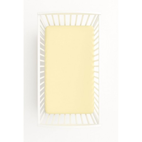 Kummiga voodilina 120x60 cm, kreem