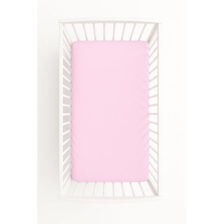 Kummiga voodilina 120x60 cm, roosa