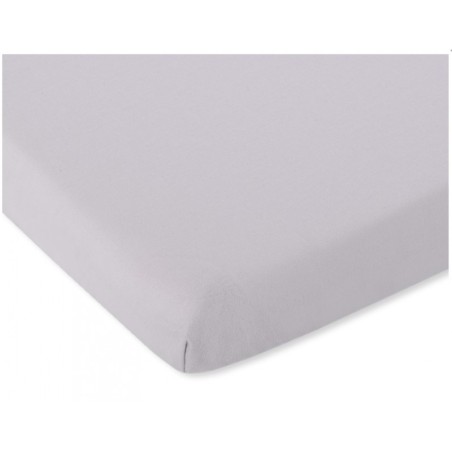 Kummiga voodilina 120x60 cm, helehall