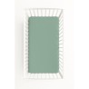 Kummiga voodilina 120x60 cm, pastell roheline