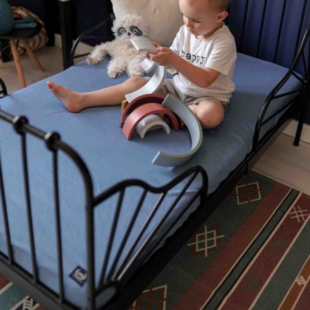 ORGANIC JERSEY kummiga voodilina 60x120 cm, hall