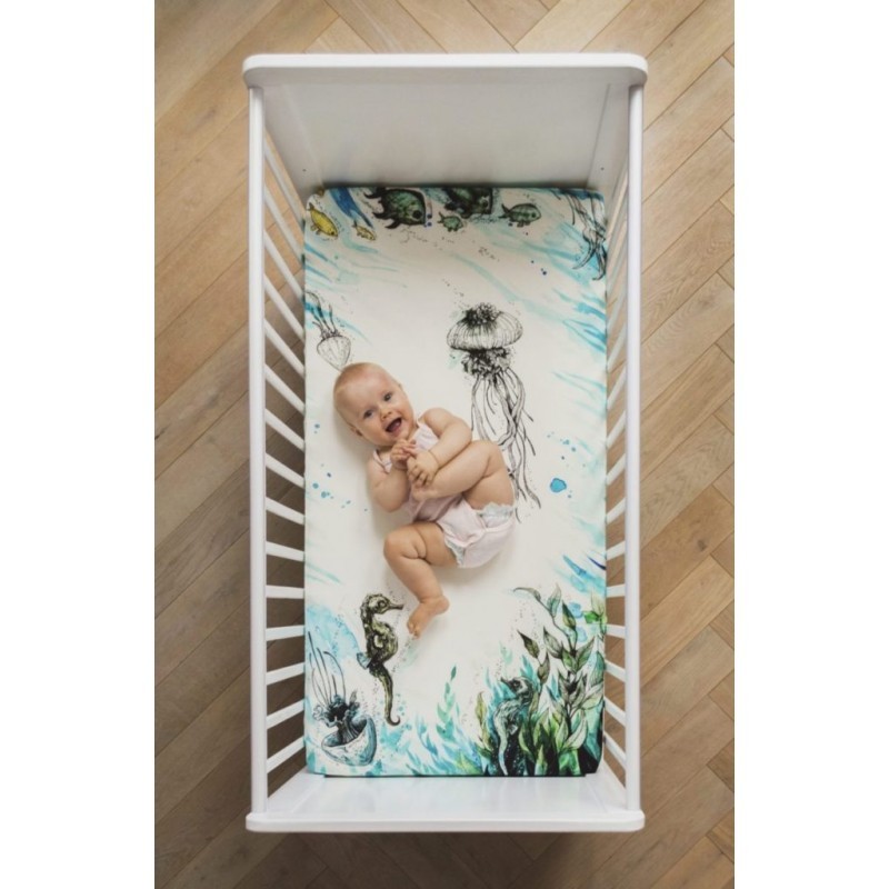 Kummiga voodilina Sea 60x120 cm