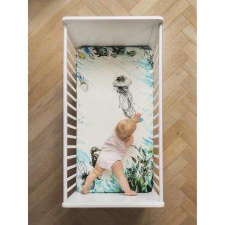 Kummiga voodilina Sea 60x120 cm