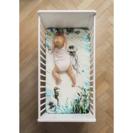 Kummiga voodilina Sea 60x120 cm