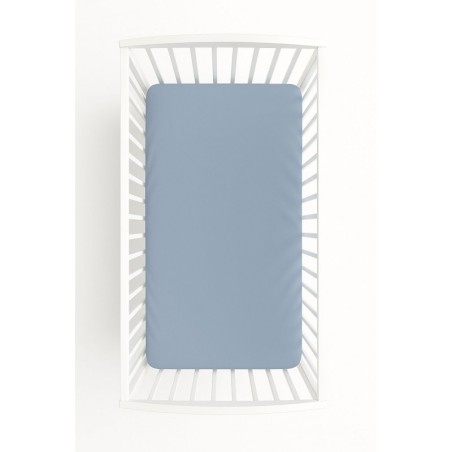 Kummiga voodilina 140x70 cm, pastell sinine