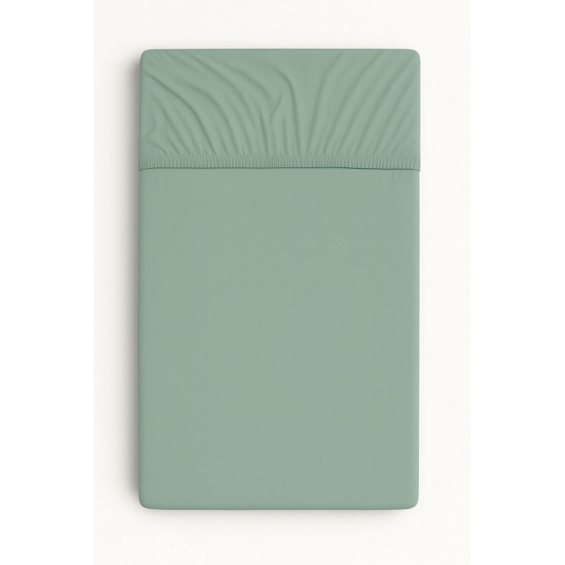 Kummiga voodilina 140x70 cm, pastell roheline