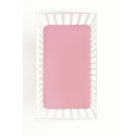 Kummiga voodilina 140x70 cm, pastell roosa