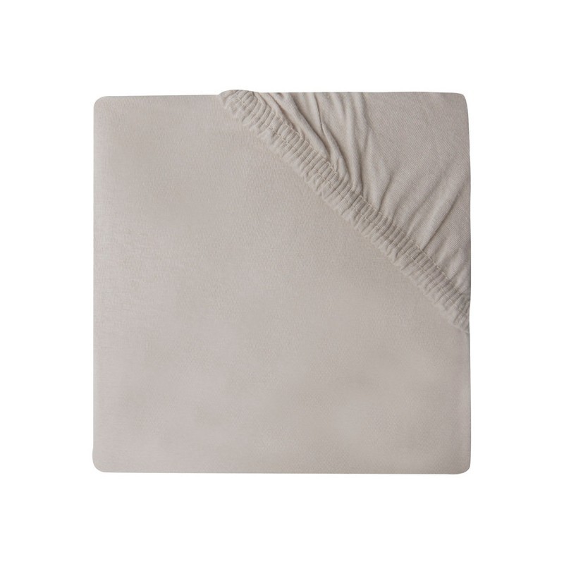 Kummiga voodilina jersey, 70x140, nougat