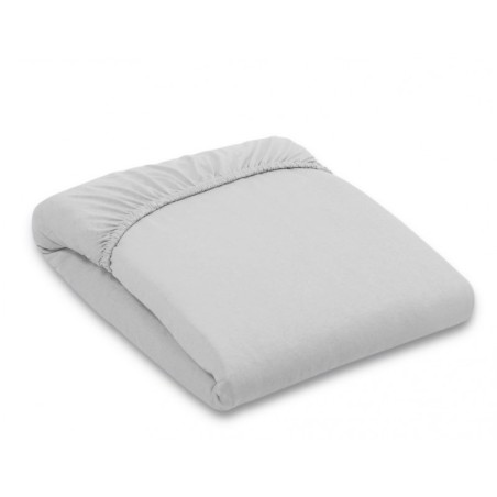 Kummiga voodilina jersey 140x70 cm, helehall