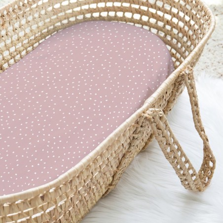 Bambus moosese korvhälli lina 72x33 cm, stones pink