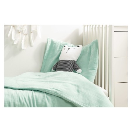 Voodipesukomplekt musliin piparmünt 100x135 cm