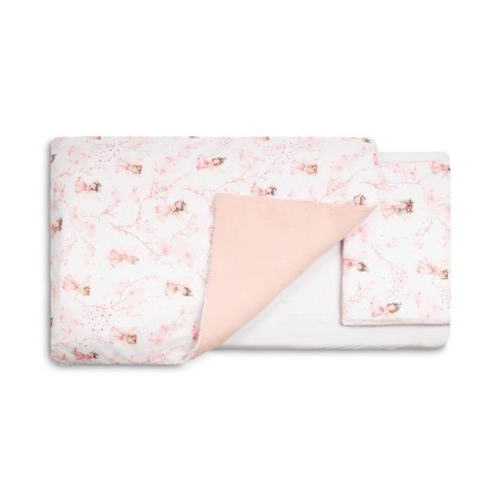 2-OSALINE VOODIPESU HALDJAD ROOSA 100X135 CM