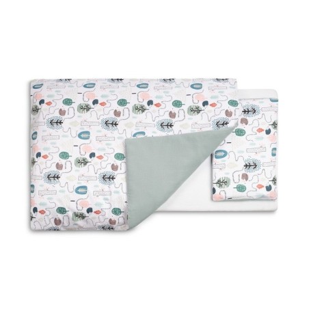 2-osaline voodipesu SIIL SMARAGD 100X135 CM