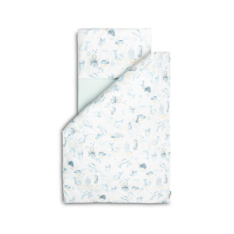 Voodipesu komplekt tekk, padi ja lina VEEMAAILM 100X135 CM