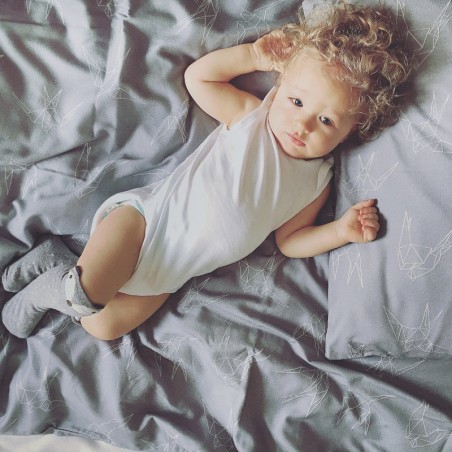 Bambus/puuvill voodipesukomplekt 135x100cm + 60x40cm, pääsukesed