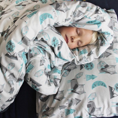 Bambus/puuvill voodipesukomplekt 135x100cm + 60x40cm, pääsukesed