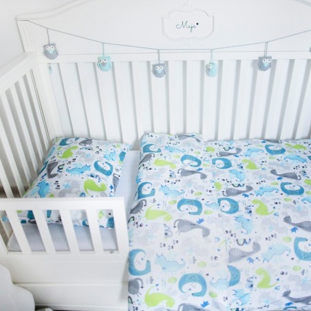 Bambus/puuvill voodipesukomplekt M 135x100cm + 60x40cm, stars