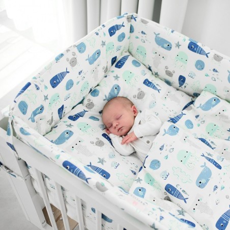 Bambus/puuvill voodipesukomplekt M 135x100cm + 60x40cm, stars