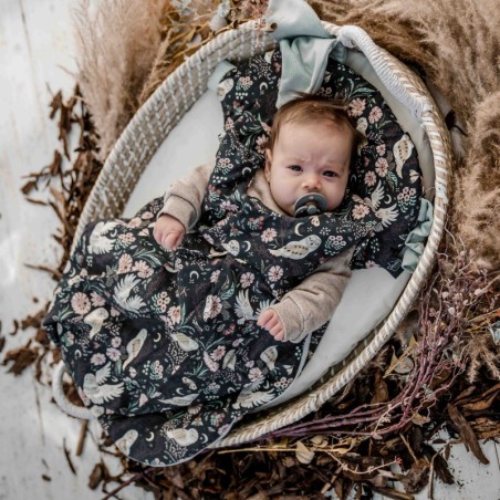 Beebipadi Sleepy pig, BY WHATANNAWEARS - FLY ME TO THE MOON SKY PURE - GREY