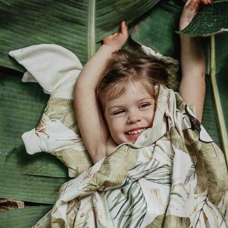 Beebipadi "Sleepy pig" BOHO PALMS - MULBERRY