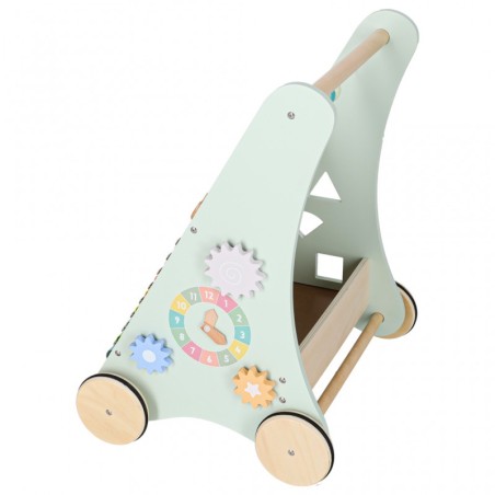 Puidust laste käimistugi tegeluskeskus