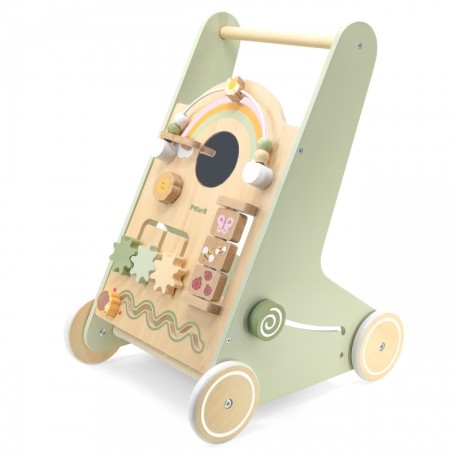 Hariv puidust käimistugi tegeluskeskus