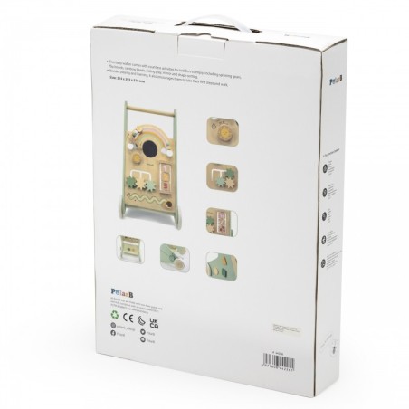 Hariv puidust käimistugi tegeluskeskus