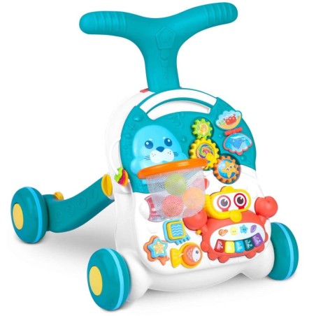 Käimistugi mängulaud 3in1 valge-sinine