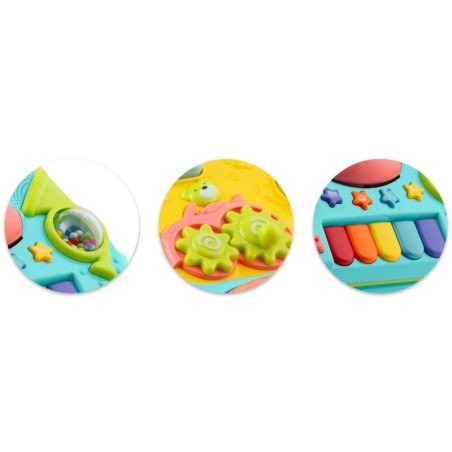 Hariv muusikaga käimistugi 2in1 türkiissinine