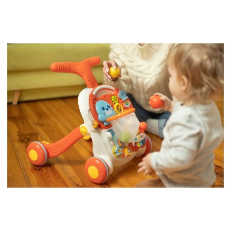 KÄIMISUTGI TEGELUSLAUD 2IN1 SÄDE ROOSA