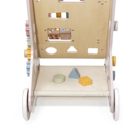 Puidust käimistugi tegeluskeskus roosa