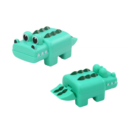 Üles keeratav krokodilli vannimänguasi, roheline