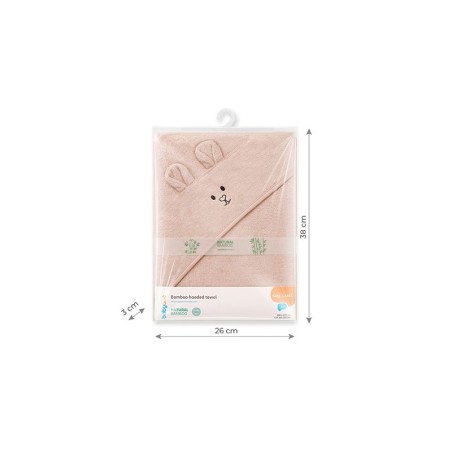 BAMBUS VANNIRÄTIK 100 X 100 cm ROOSA