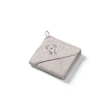 Bambusest kapuutsiga rätik hall 100x100cm