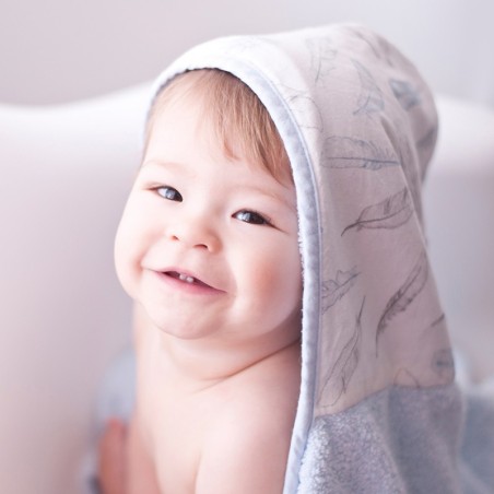 Bambus kapuutsiga vannirätik, stones beige - beež