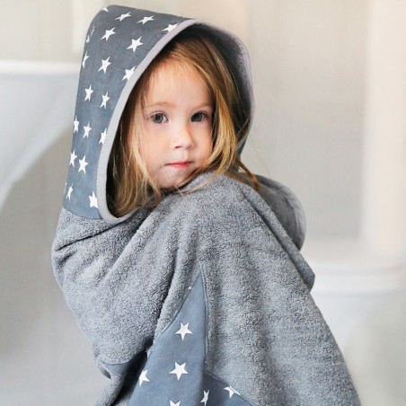 Bambus kapuutsiga vannirätik, stones beige - beež