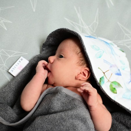 Bambus vannirätik, hirved - valge